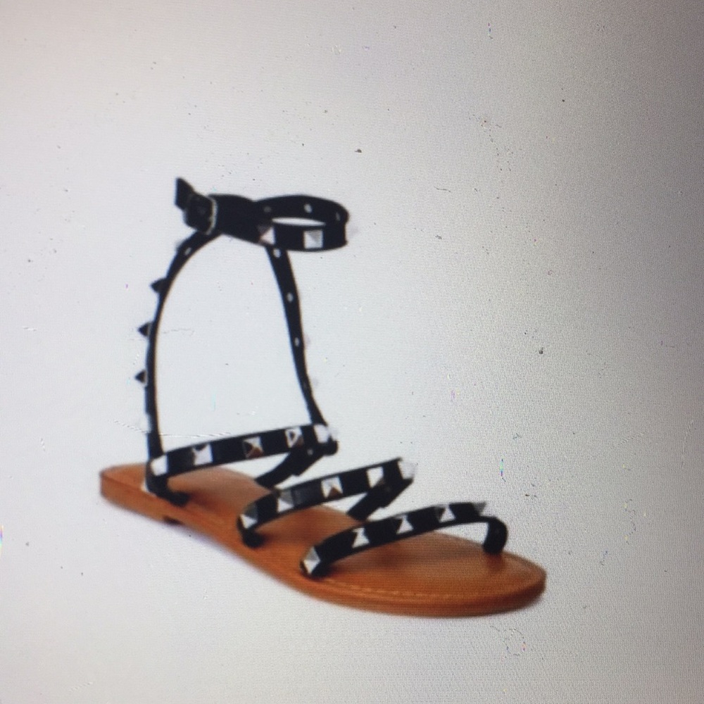 Time and tru studded gladiator sandals